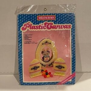 Distlefink Designs Easter Plastic Canvas Kit Faberge Egg Craft Centerpiece